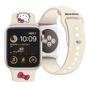 Pasek Hello Kitty Silicone Kitty Head na Apple Watch 38/40/41mm - beżowy