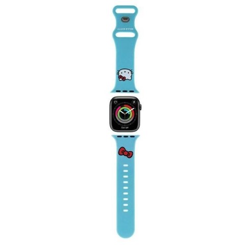 Pasek Hello Kitty Silicone Kitty Head na Apple Watch 38/40/41mm - niebieski