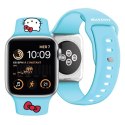 Pasek Hello Kitty Silicone Kitty Head na Apple Watch 38/40/41mm - niebieski