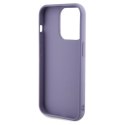 Etui Guess Sequin Script Metal na iPhone 14 Pro Max - fioletowe