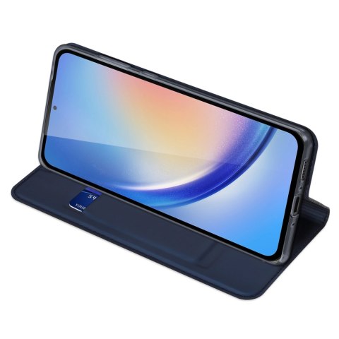Etui Dux Ducis Skin Pro do Samsung A35 5G z klapką - niebieskie