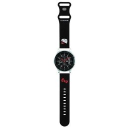 Pasek Hello Kitty Silicone Kitty Head uniwersalny 22mm - czarny