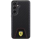 Etui Ferrari Carbon Stitched Bottom na Samsung Galaxy S24+ - czarne