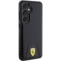 Etui Ferrari Carbon Stitched Bottom na Samsung Galaxy S24 - czarne