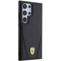 Etui Ferrari Hot Stamp V Lines MagSafe na Samsung Galaxy S24 Ultra - czarne