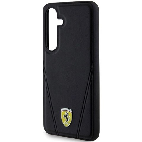 Etui Ferrari Hot Stamp V Lines MagSafe na Samsung Galaxy S24+ - czarne