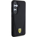 Etui Ferrari Hot Stamp V Lines MagSafe na Samsung Galaxy S24 - czarne