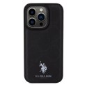 Etui U.S. Polo Assn. Yoke Pattern na iPhone 15 Pro - czarne