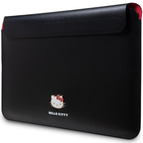 Pokrowiec Hello Kitty PU Metal Logo na laptopa 14" - czarny