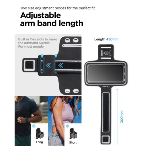 Armband Spigen A703 sportowy 6.9'' - czarny