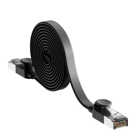 Kabel Baseus High Speed sieciowy płaski Ethernet CAT6 RJ45 1m - czarny