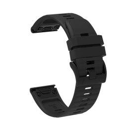 Pasek silikonowy do Garmin Fenix 3 / 5X / 6X / 7X Pro - czarny