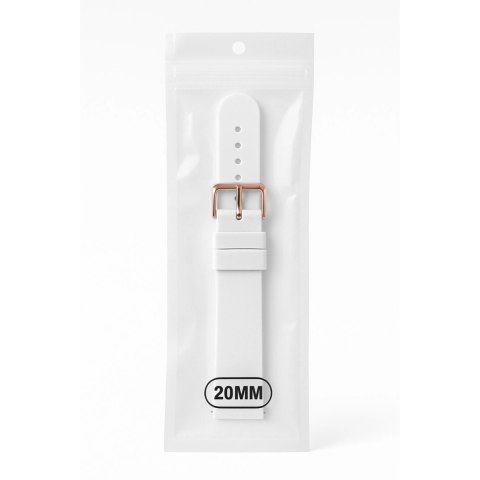 Pasek silikonowy do Huawei Watch GT2 / GT3 42mm - biały