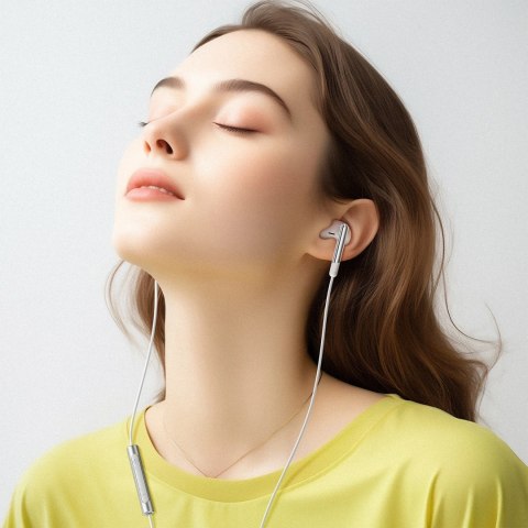 Słuchawki Acefast L3 przewodowe USB-C z mikrofonem - białe