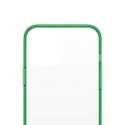 Etui PanzerGlass ClearCase antybakteryjne z certyfikatem Military Grade na iPhone 13 Pro Max - przezroczysto-zielone