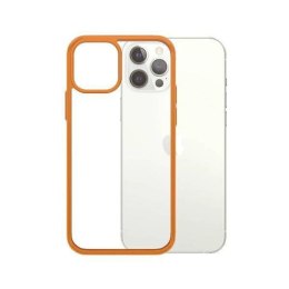 Etui PanzerGlass ClearCase na iPhone 12 / 12 Pro - przezroczysto-pomarańczowe