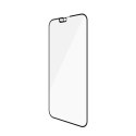 Szkło PanzerGlass E2E Microfracture antybakteryjne z osłoną aparatu z kryształem Swarovsky na iPhone 13 / 13 Pro - z czarną ramk