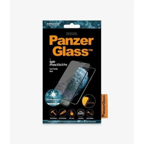 Szkło hartowane PanzerGlass E2E Super+ na iPhone X / XS /11 Pro - z czarną ramką
