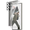 Zestaw PanzerGlass Bundle 3in1 etui przezroczyste + folia + osłona aparatu do Samsung Galaxy S24 Ultra