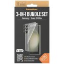 Zestaw PanzerGlass Bundle 3in1 etui przezroczyste + folia + osłona aparatu do Samsung Galaxy S24 Ultra