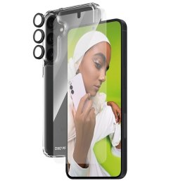 Zestaw PanzerGlass Bundle 3in1 etui przezroczyste + folia + osłona aparatu do Samsung Galaxy S24