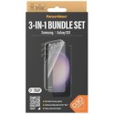 Zestaw PanzerGlass Bundle 3in1 etui przezroczyste + folia + osłona aparatu do Samsung Galaxy S24