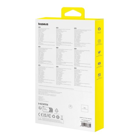 HUB Baseus PortalJoy Series 13w1 USB-C - 2x HDMI / DP / VGA / USB-A 3.1 / USB-C 3.1 / USB-A 2.0 / PD / RJ45 / SD / TF / AUX - sz