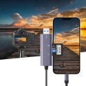Czytnik Tech-Protect UltraBoost kart SD / micro SD ze złączem Lightning / USB-A - szary
