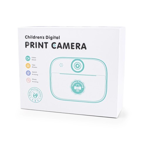 Mini drukarka termiczna dla dzieci z aparatem fotograficznym i kamerą - różowa