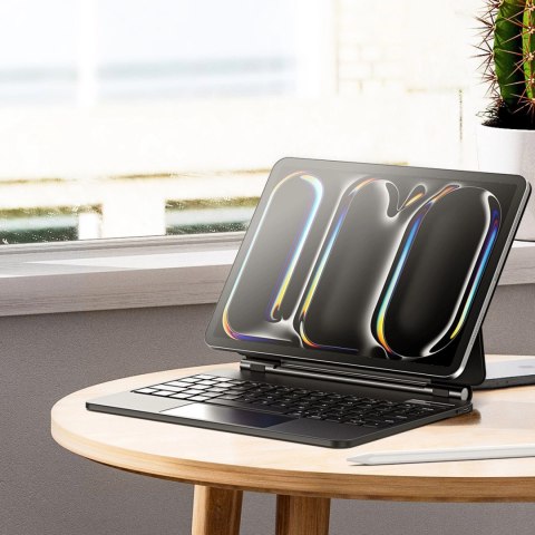 Etui Dux Ducis Keyboard (MK Series) z klawiaturą Bluetooth na iPad Pro 11" 2024 - czarna