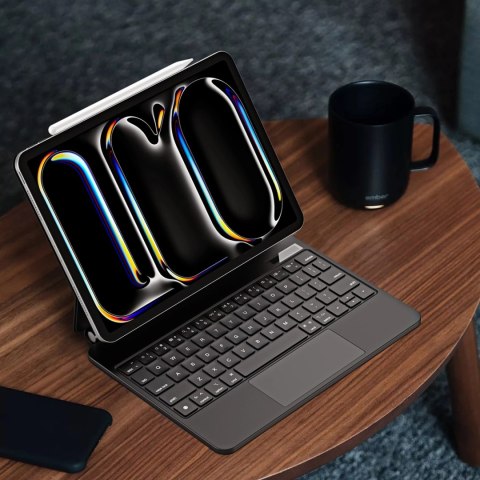 Etui Dux Ducis Keyboard (MK Series) z klawiaturą Bluetooth na iPad Pro 11" 2024 - czarna