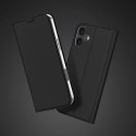 Etui Dux Ducis Skin Pro na iPhone 16 Plus z klapką i miejscem na kartę - czarne