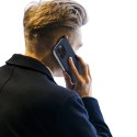 Etui Dux Ducis Skin Pro na iPhone 16 Pro Max z klapką i miejscem na kartę - niebieskie