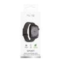 Pasek nylonowy Puro Sport do Apple Watch 42 / 44 / 45 / 49 mm - czarny