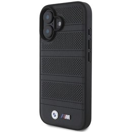 Etui BMW M Perforated And Stitched Line MagSafe na iPhone 16 - czarne
