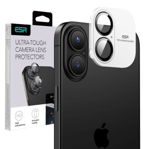 Szkło hartowane ESR Armorite na aparat do iPhone 16 / 16 Plus - czarne