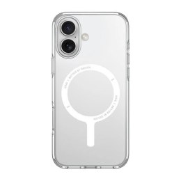 Etui UNIQ Clario Magclick Charging z MagSafe na iPhone 16 - przezroczyste