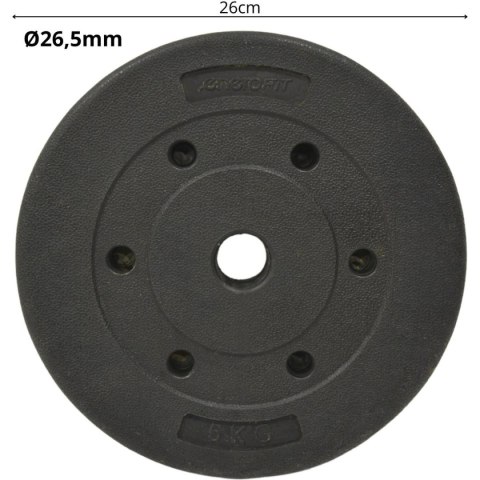 OBCIĄŻENIE BETONOWE 5 KG ENERO FIT fi26,5