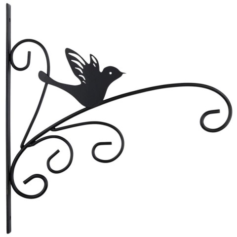 WIESZAK NA ROŚLINY METALOWY CZARNY 28X28CM KINZO