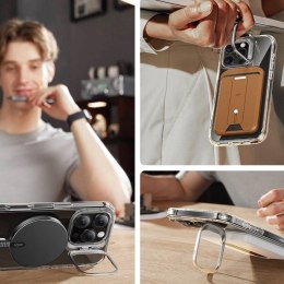 Zestaw etui ESR Classic Hybrid Kickstand Halolock MagSafe z podstawką + szkło hartowane na iPhone 16 Pro - przezroczyste