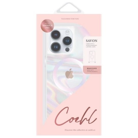 Etui UNIQ Coehl Savon Magnetic Charging na iPhone 16 Pro - przezroczyste