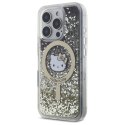 Etui Hello Kitty Liquid Glitter Fever MagSafe na iPhone 16 Pro - złote