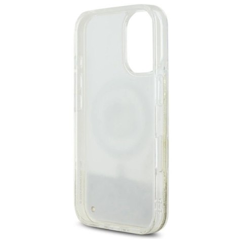 Etui Hello Kitty Liquid Glitter Fever MagSafe na iPhone 16 - złote