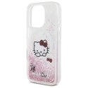 Etui Hello Kitty Liquid Glitter Sweet Kitty Bows MagSafe na iPhone 16 Pro Max - białe