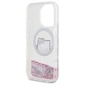 Etui Hello Kitty Liquid Glitter Sweet Kitty Bows MagSafe na iPhone 16 Pro Max - białe