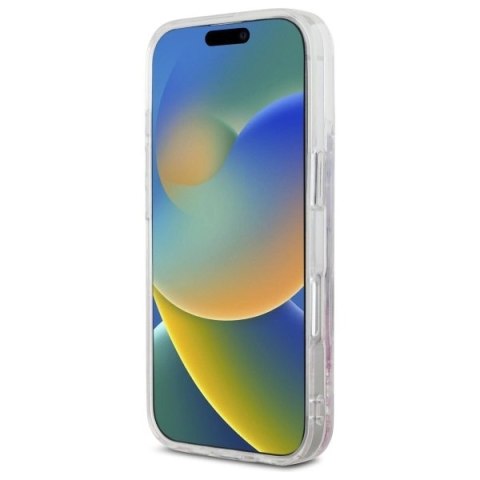 Etui Hello Kitty Liquid Glitter Sweet Kitty Bows MagSafe na iPhone 16 Pro - białe