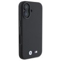 Etui BMW Carbon Wrapped Metal na iPhone 16 - czarne