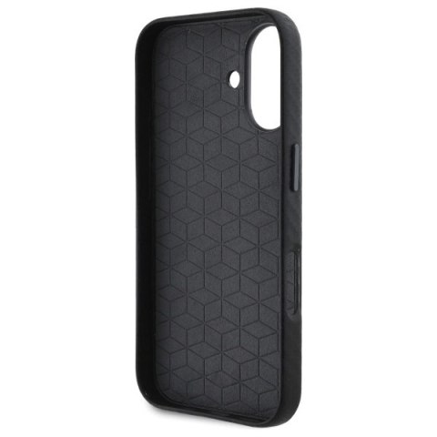 Etui BMW Carbon Wrapped Metal na iPhone 16 - czarne