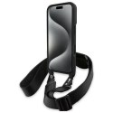 Etui BMW M Edition Carbon Stripe & Strap na iPhone 16 Plus - czarne