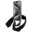 Etui BMW M Edition Carbon Stripe & Strap na iPhone 16 - szare